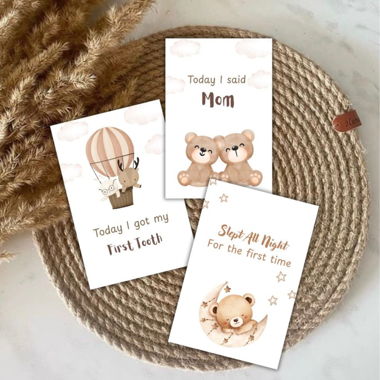 Printable Baby Milestone Cards – First Year Keepsake Set