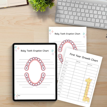 Digital Baby Memory Book (Pregnancy to 5 Years) - Canva Editable & Printable