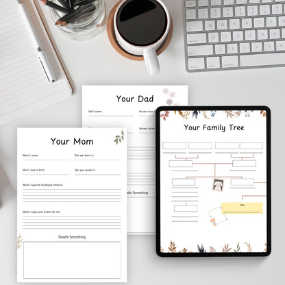 Digital Baby Memory Book (Pregnancy to 5 Years) - Canva Editable & Printable