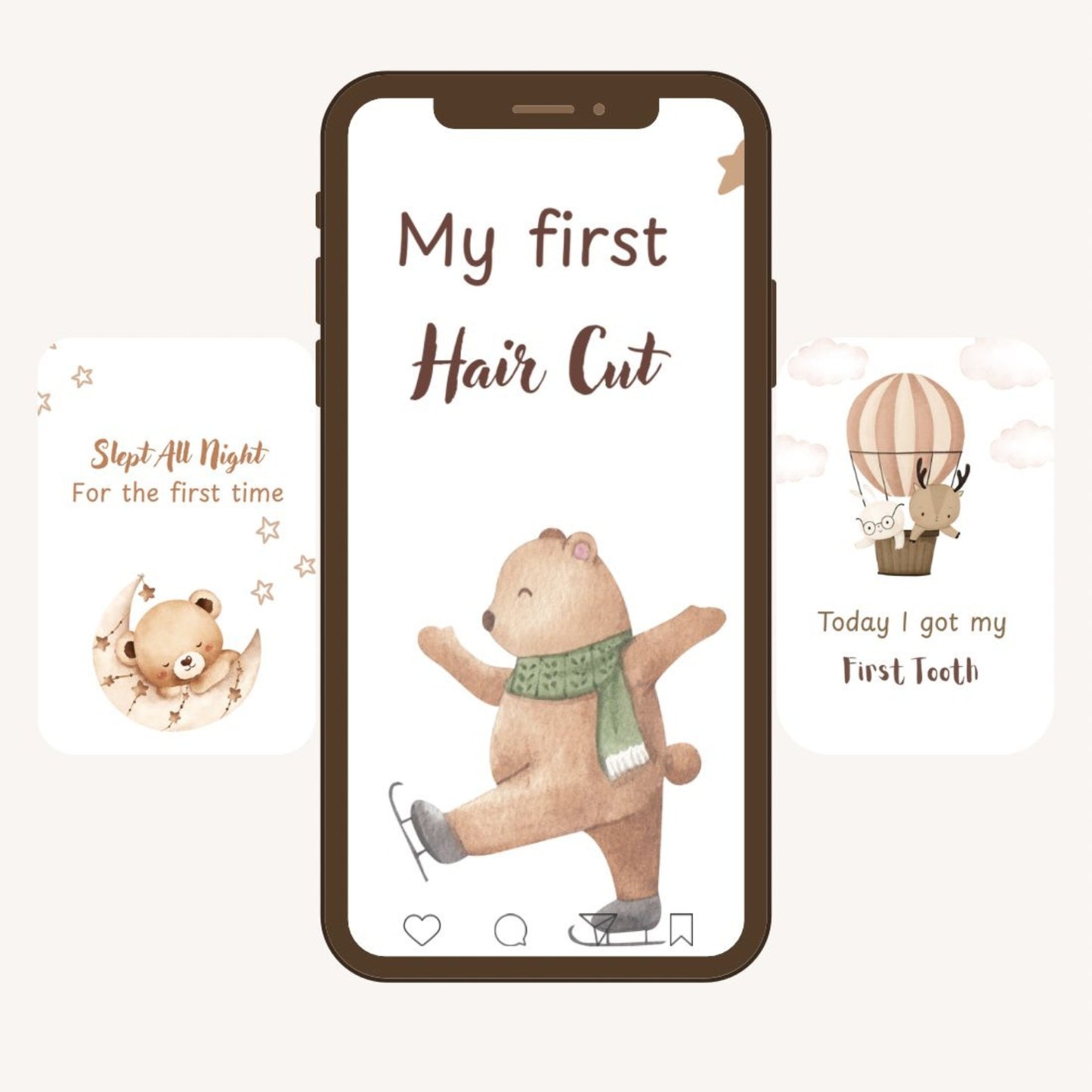 Printable Baby Milestone Cards – First Year Keepsake Set