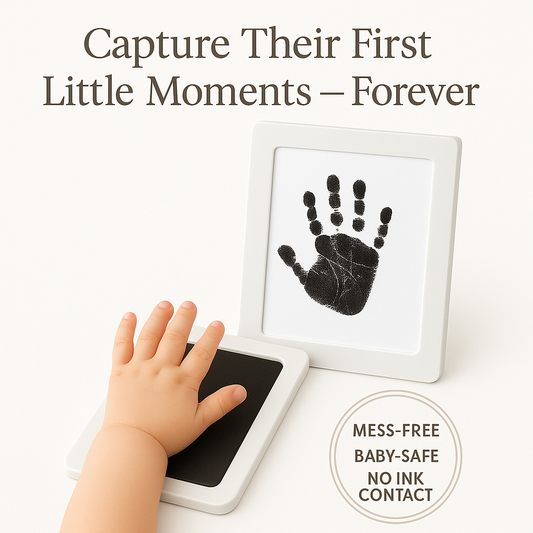 Mess-Free Baby Hand & Footprint Kit - Ink Never Touches Baby's Skin