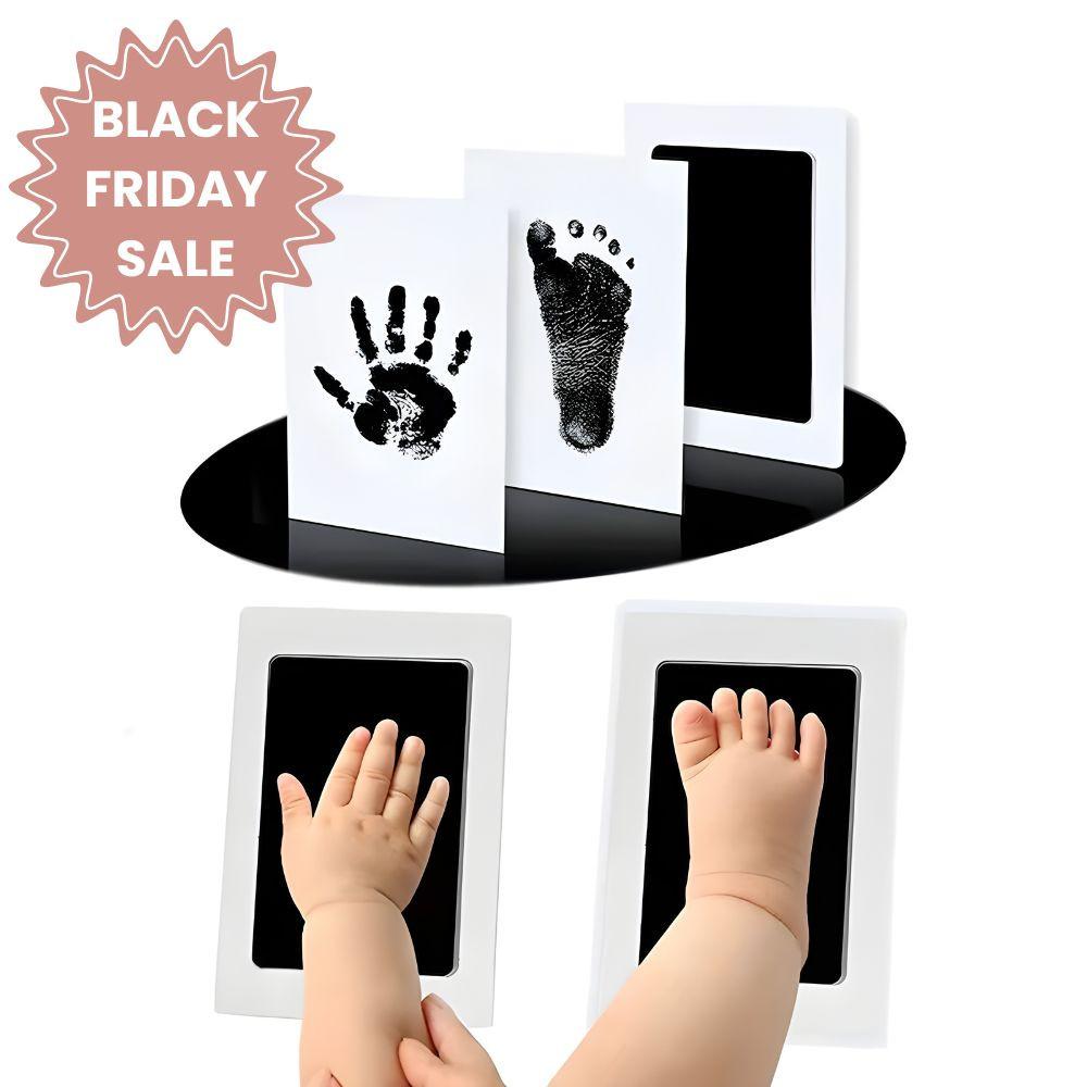 Clean-Touch Ink Pad Kit for Baby Hand and Footprint - Ink Never Touches Baby’s Skin - Little Treasures