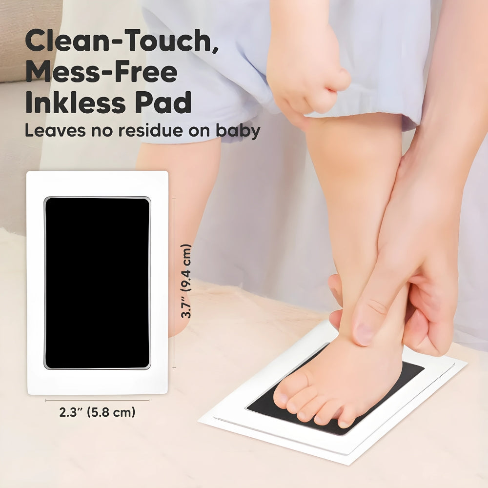 Clean-Touch Ink Pad Kit for Baby Hand and Footprint - Ink Never Touches Baby’s Skin. Little Treasures